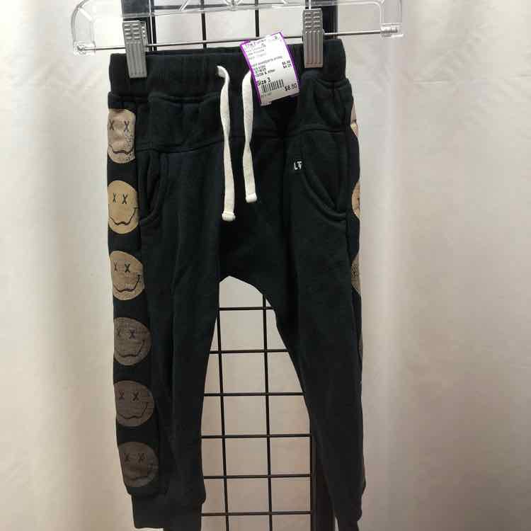 Little Trouble Black Graphic Child Size 3 Boy's Sweatpants