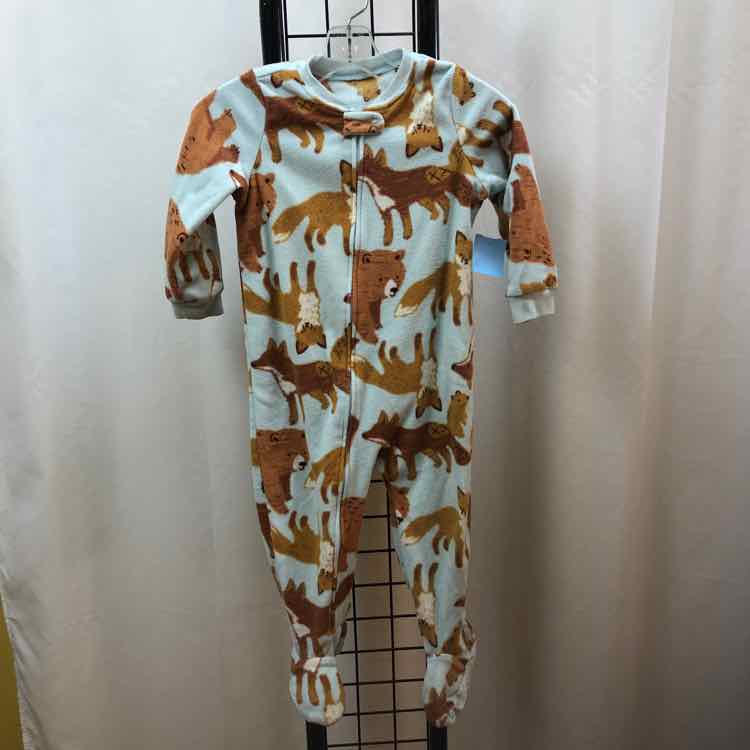 just one you Baby Blue Patterned Child Size 2 Boy's Pajamas