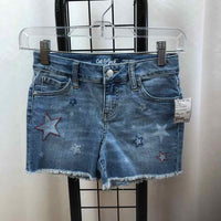 Cat & Jack Denim Embroidered Child Size 8 Girl's Shorts
