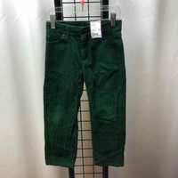 Janie and Jack Green Solid Child Size 5 Boy's Pants