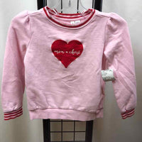 Janie and Jack Pink Patch Child Size 5 Girl's Sweatshirt