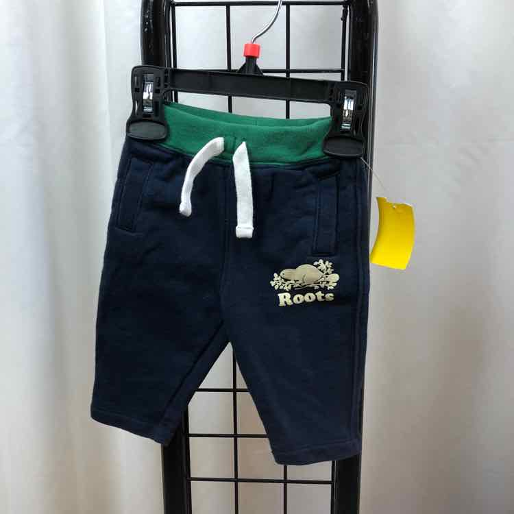 Roots Navy Solid Child Size 0-3 m Boy's Sweatpants