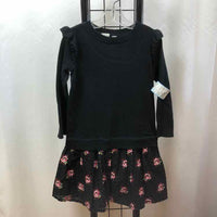 Gap Black Floral Child Size 4/5 Girl's Dress