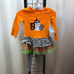 Bonnie Jean Orange Halloween Child Size 2 Girl's Outfit