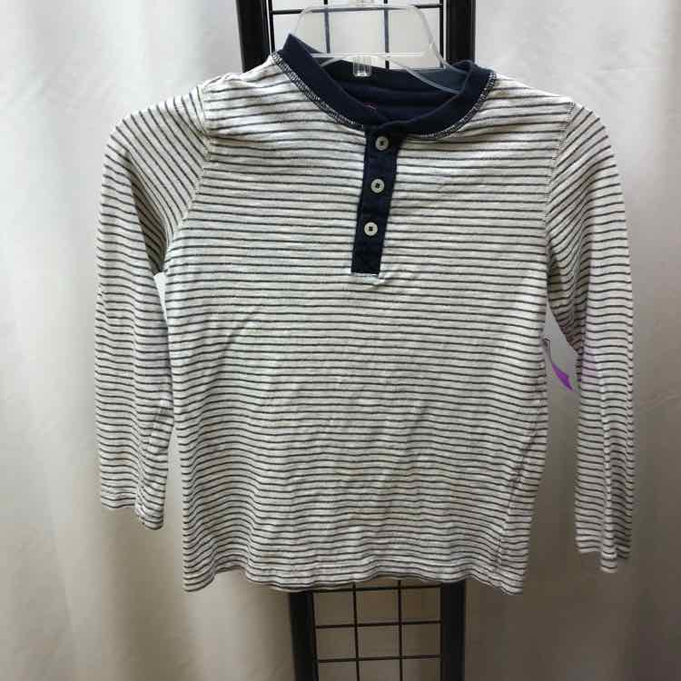 Mini Boden Navy Stripe Child Size 9/10 Boy's Shirt