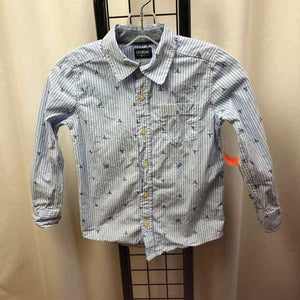 Oshkosh Blue Stripe Child Size 8 Boy's Shirt