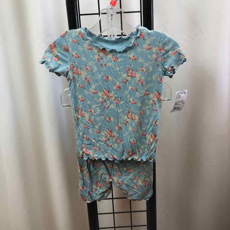 Vaenait Baby Blue Floral Child Size 2 Girl's Pajamas