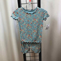 Vaenait Baby Blue Floral Child Size 2 Girl's Pajamas
