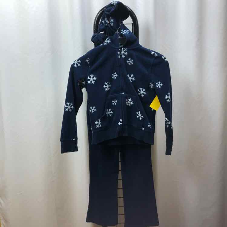 Gymboree Navy Patterned Child Size 7/8 Girl's Jogging Suit