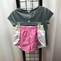 Nike Gray Logo Child Size 4 Girl's Outfit