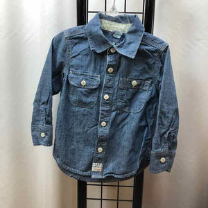 Gap Denim Solid Child Size 3 Boy's Shirt