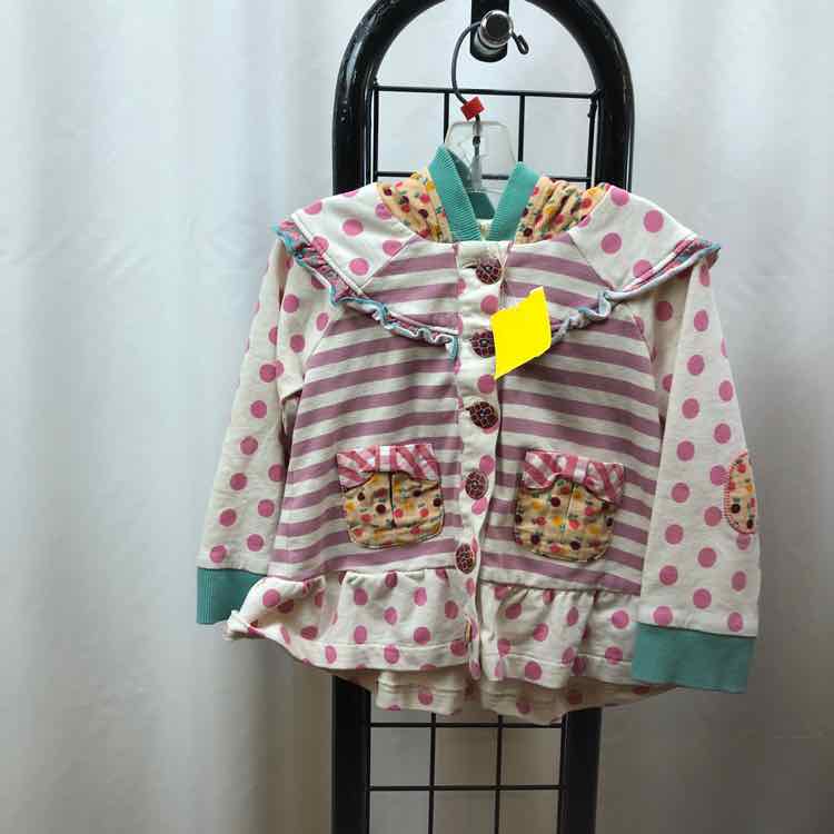 Matilda Jane Pink Stripe Child Size 18-24 m Girl's Sweatshirt