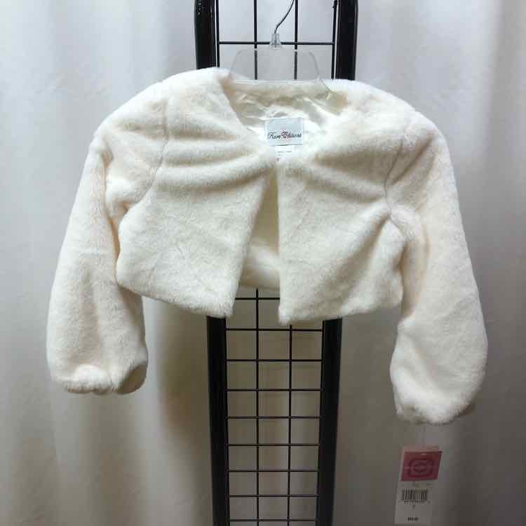 Rare Editions White Solid Child Size 7 Girl's Jacket/Blazer