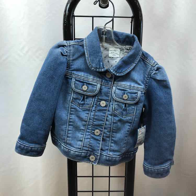 Gap Denim Solid Child Size 18-24 m Girl's Jacket/Blazer