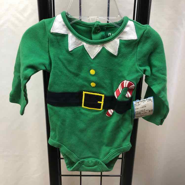 Green Christmas Child Size 6 m Girl's Shirt