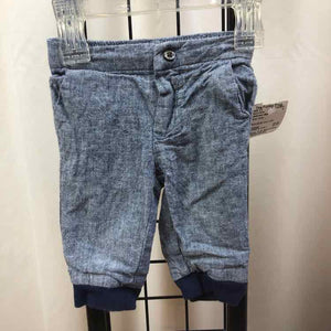 Janie and Jack Blue Solid Child Size 3-6 Months Boy's Pants