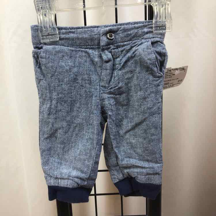 Janie and Jack Blue Solid Child Size 3-6 Months Boy's Pants