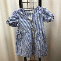 Zara Blue Stripe Child Size 5 Girl's Dress