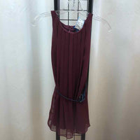 Ralph Lauren Maroon Solid Child Size 6X Girl's Dress
