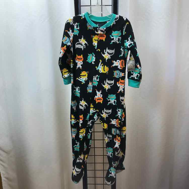 Carter's Black Patterned Child Size 3 Boy's Pajamas