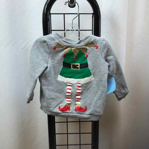 Carter's Gray Christmas Child Size 12 m Girl's Sweatshirt
