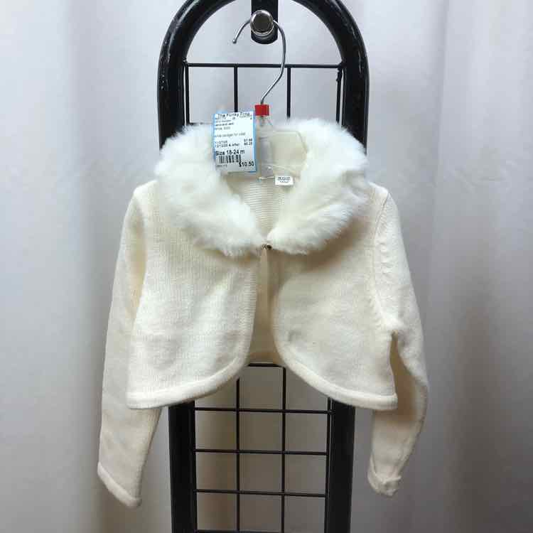 Janie and Jack White Solid Child Size 18-24 m Girl's Sweater