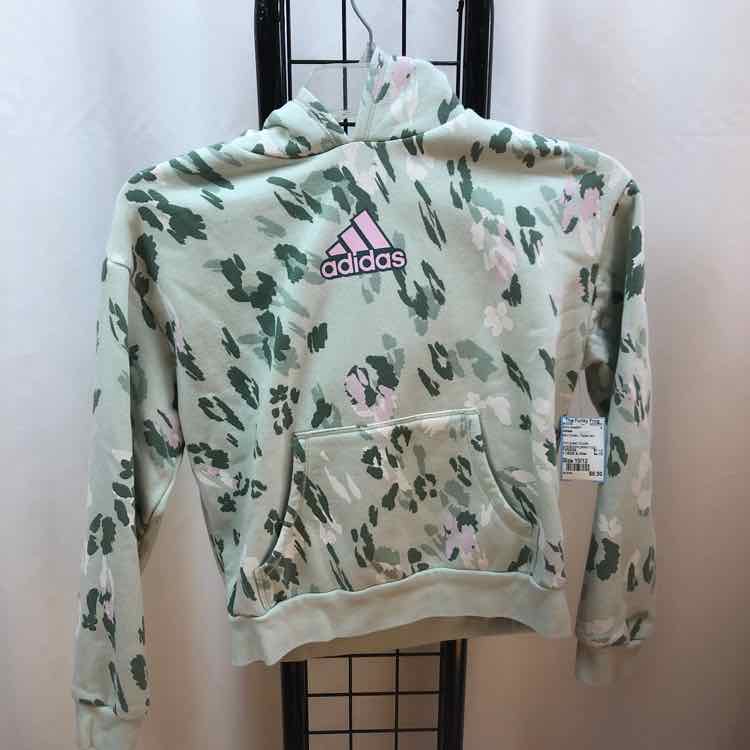 Adidas Mint Green Patterned Child Size 10/12 Girl's Sweatshirt