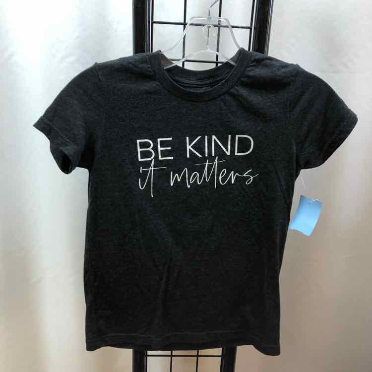 Black Graphic Child Size 6 Girl's Shirt