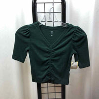 Gap Green Solid Child Size 8 Girl's Shirt