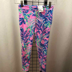 Lilly Pulitzer Pink Floral Child Size 8/10 Girl's Leggings