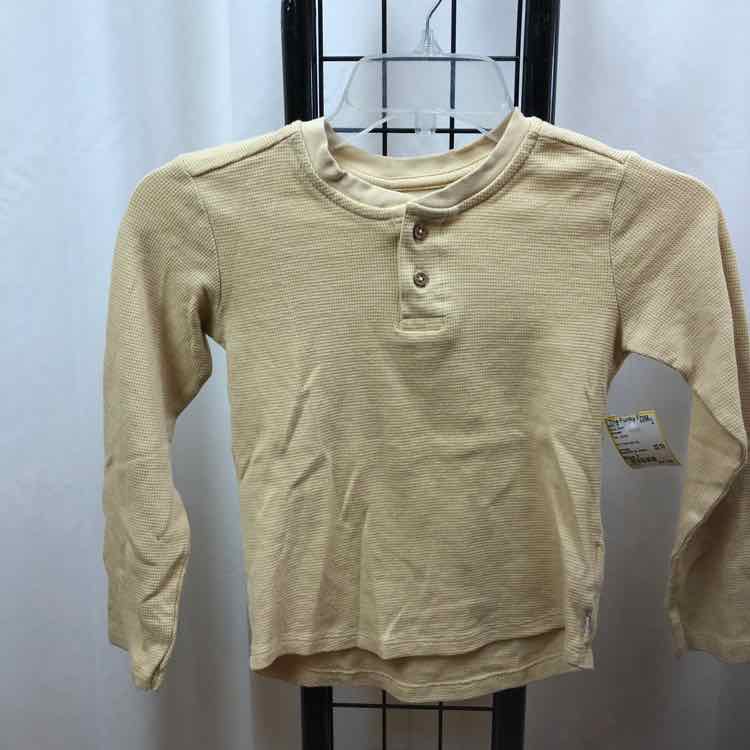 Honest Tan Solid Child Size 7 Boy's Shirt