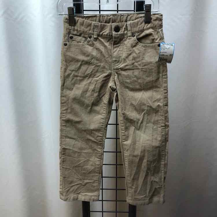 Janie and Jack Tan Solid Child Size 4 Boy's Pants