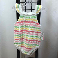 Little Me Rainbow Stripe Child Size 9 m Girl's Romper
