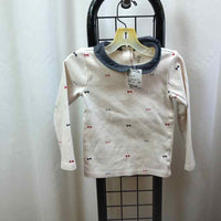 Gap White Patterned Child Size 4 Girl's Shirt