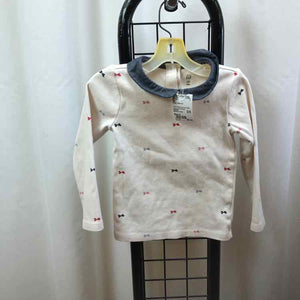 Gap White Patterned Child Size 4 Girl's Shirt
