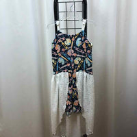 The Teacam Collection Navy Patterned Child Size 3/4 Girl's Romper