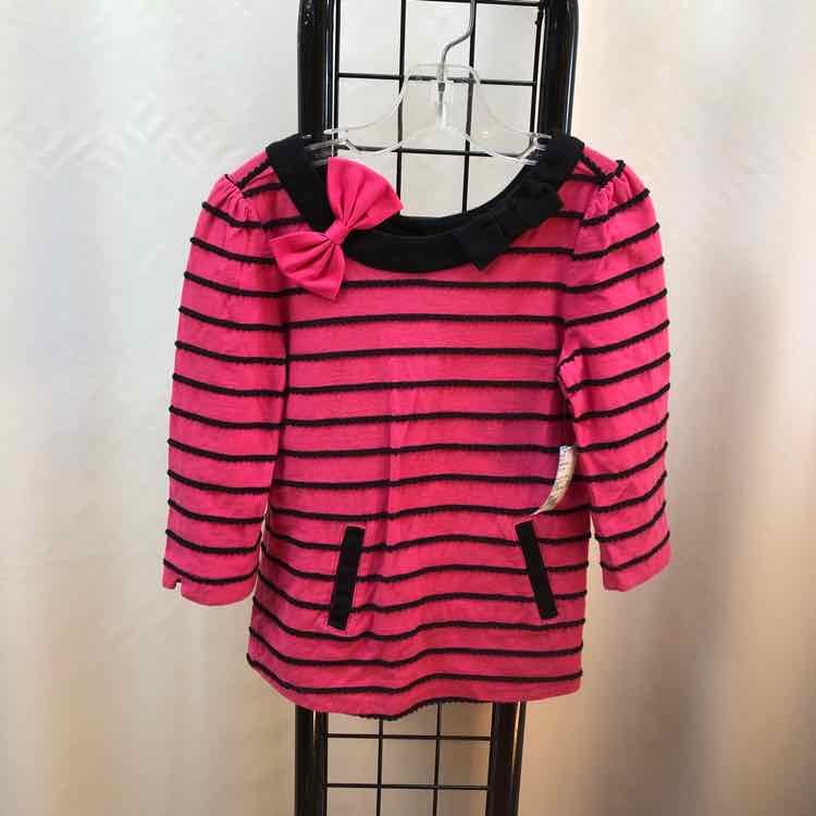 Janie and Jack Pink Stripe Child Size 5 Girl's Shirt