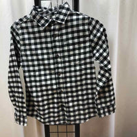 Cat & Jack Black Checkered Child Size 8 Boy's Shirt