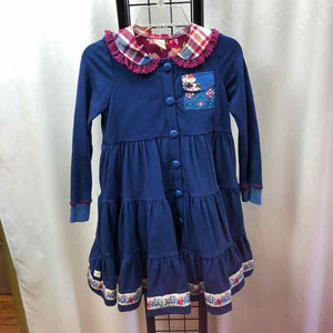 Wildflowers Navy Solid Child Size 8 Girl's Dress