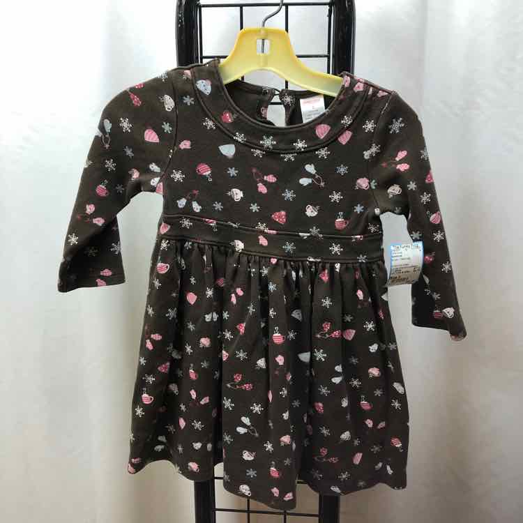 Gymboree Brown Patterned Child Size 3 Girl's Dress