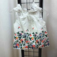 Janie and Jack White Floral Child Size 2 Girl's Shirt