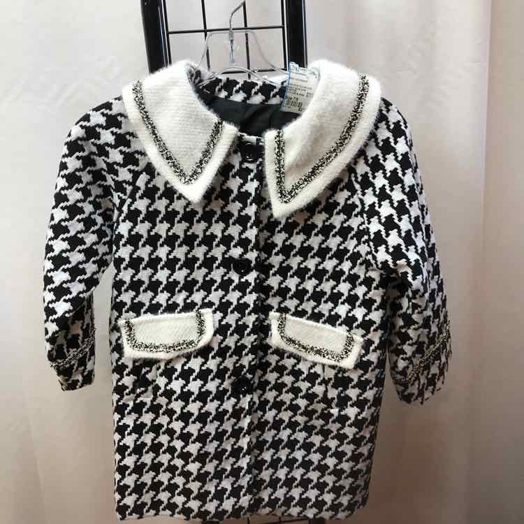 Black Houndstooth Child Size 7/8 Girl's Jacket/Blazer