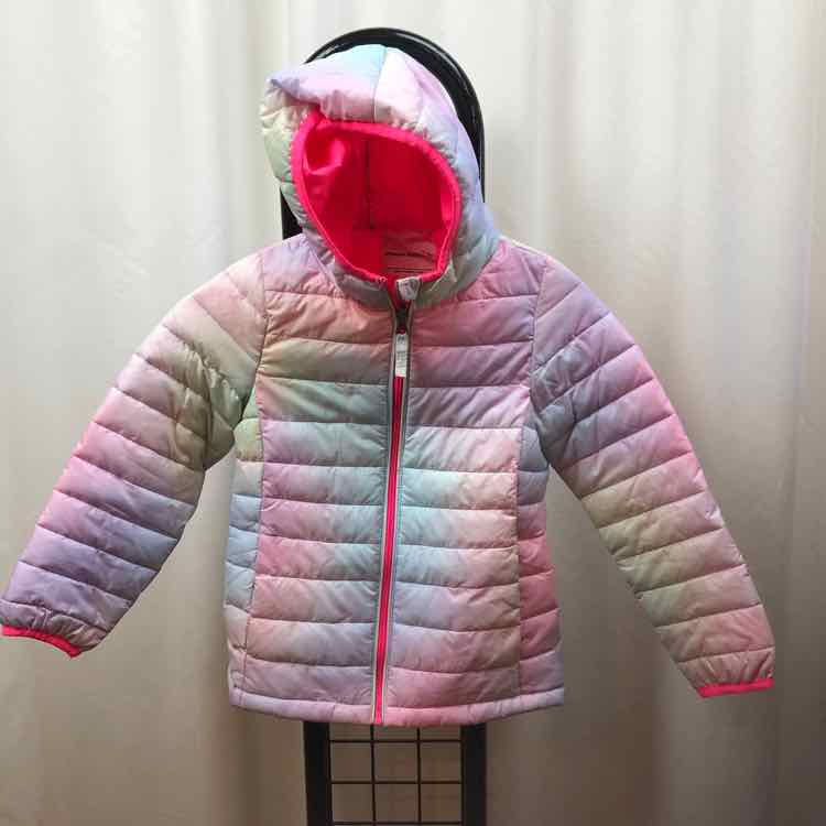 Amazon Essentials Rainbow Ombre Child Size 6/7 Girl's Outerwear