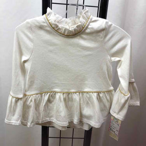 Genuine Kids White Solid Child Size 3 Girl's Shirt