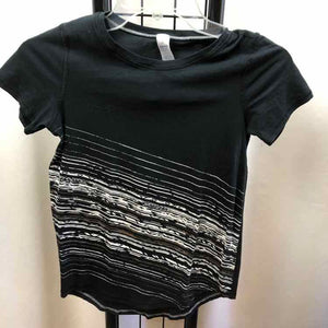 Ivivva Black Stripe Child Size 10 Girl's Shirt