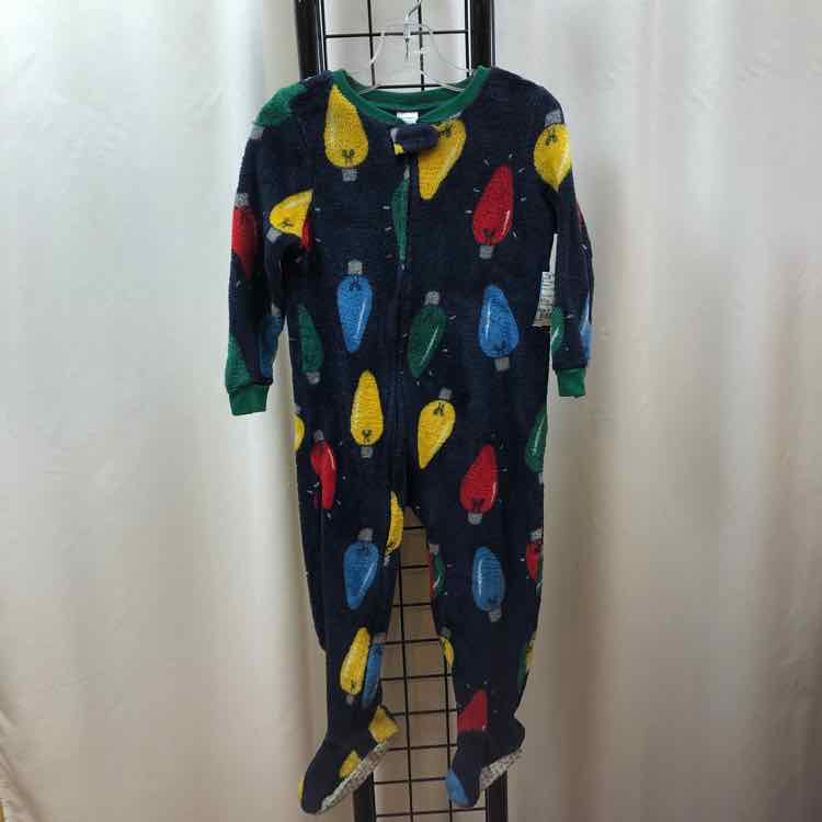 Carter's Navy Christmas Child Size 3 Boy's Pajamas