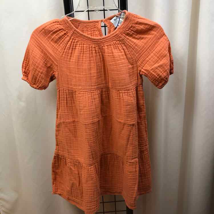 Old Navy Orange Solid Child Size 6/7 Girl's Dress