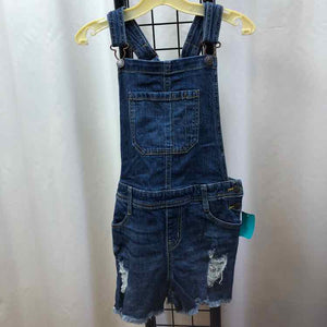Cat & Jack Denim Distressed Child Size 10/12 Girl's Overalls