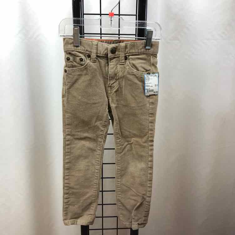 Crew Cuts Tan Solid Child Size 4 Boy's Pants