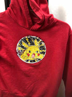 Pokemon Red Sequin Child Size 5/6 Boy's Sweatshirt
